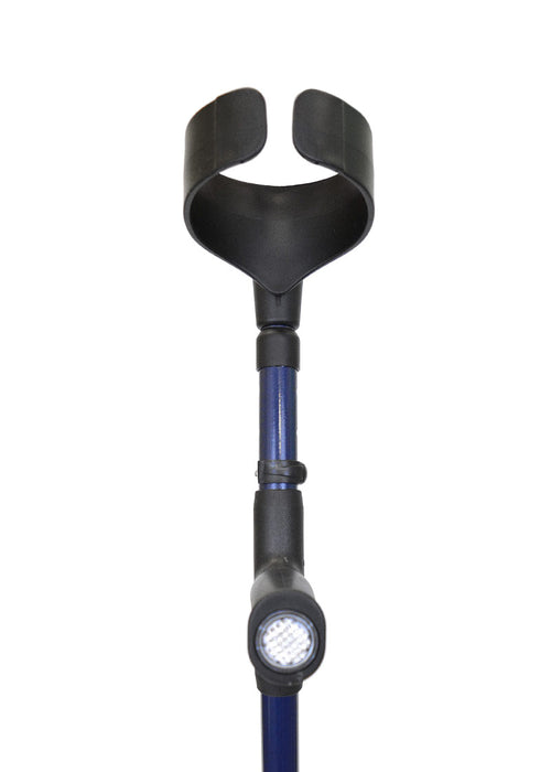 Walk Easy Model 480 Adjustable Forearm Crutches in BLACK (pair)