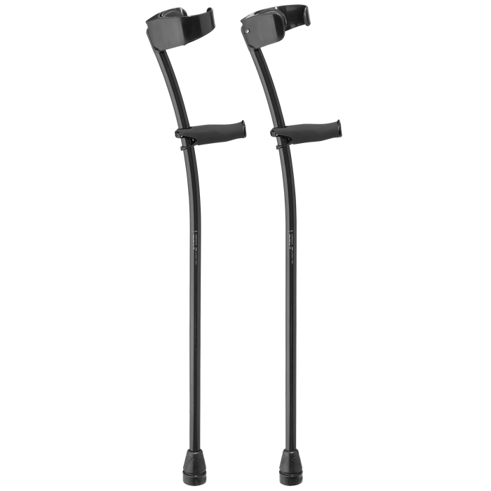 CUSTOM Black Phantom Ultra Lightweight Carbon Fiber Crutches (pair)